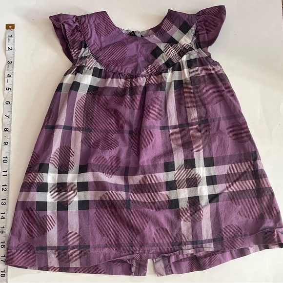 Burberry Purple Plaid Kids Dress - Picture 3 of 5